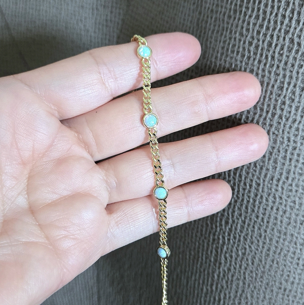 Neo Relique Light Blue🩵 Kyocera Opal Anklet🦶 - NIB - Picture 15 of 15